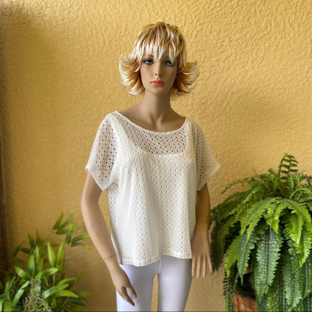 Ruby Rd white layered top - Picture 2 of 7